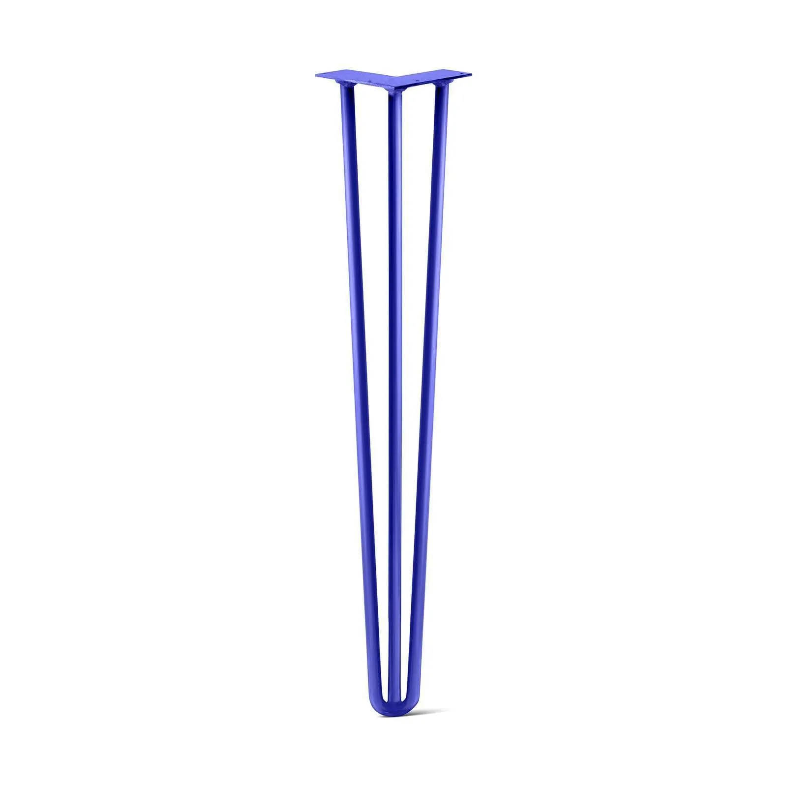 Hairpin Leg (Sold Separately), 3-Rod Design - Blue Powder Coated Finish