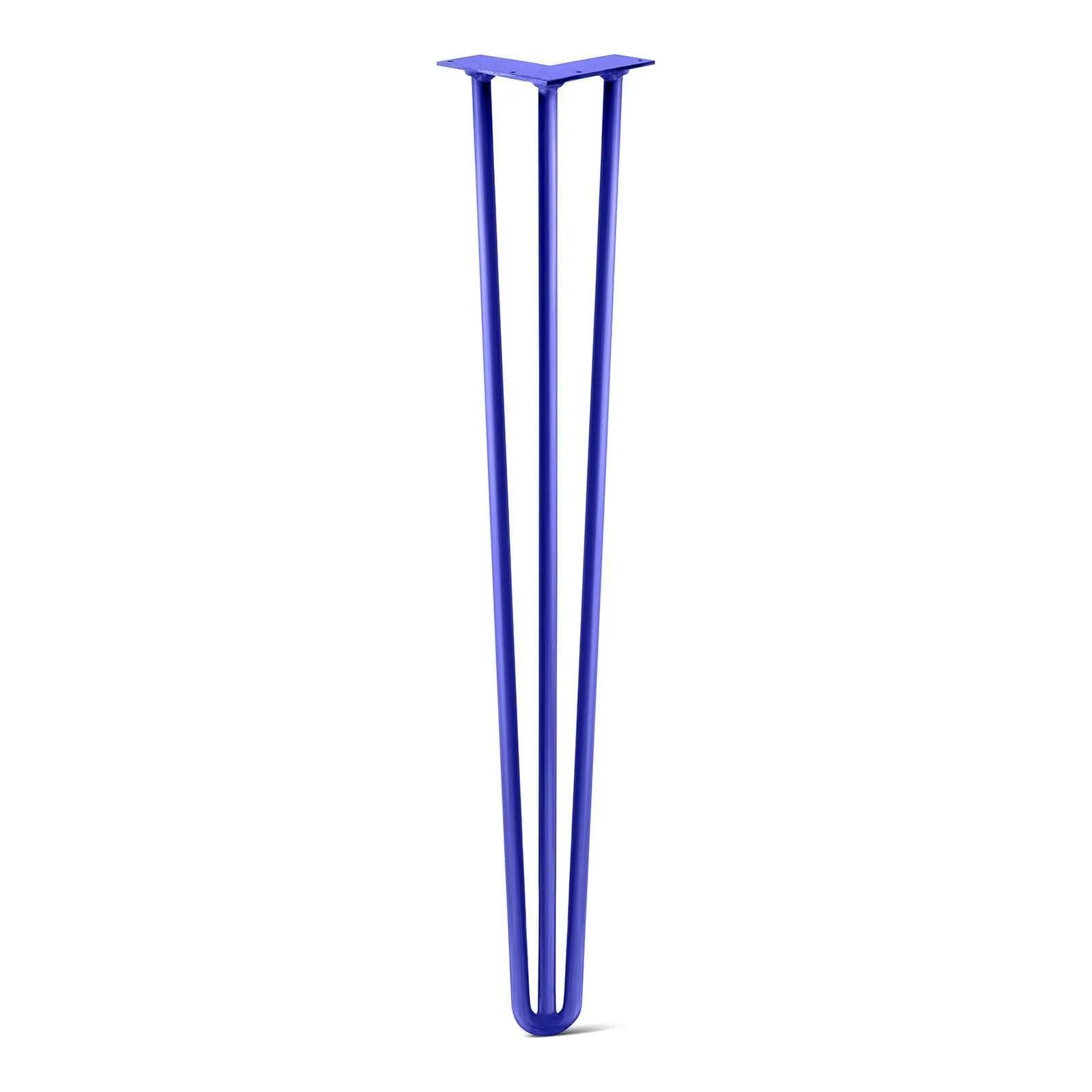 Hairpin Leg (Sold Separately), 3-Rod Design - Blue Powder Coated Finish