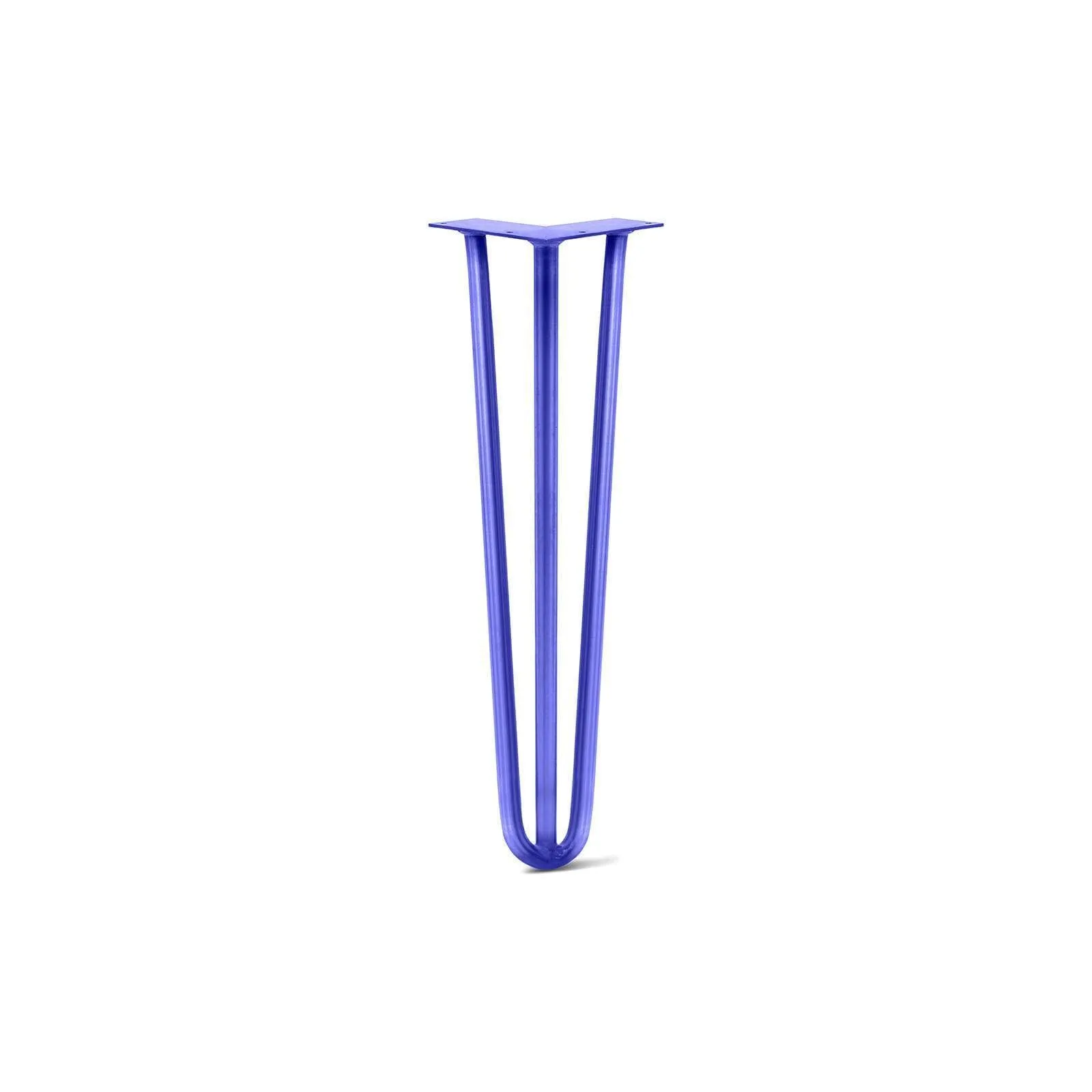 Hairpin Leg (Sold Separately), 3-Rod Design - Blue Powder Coated Finish