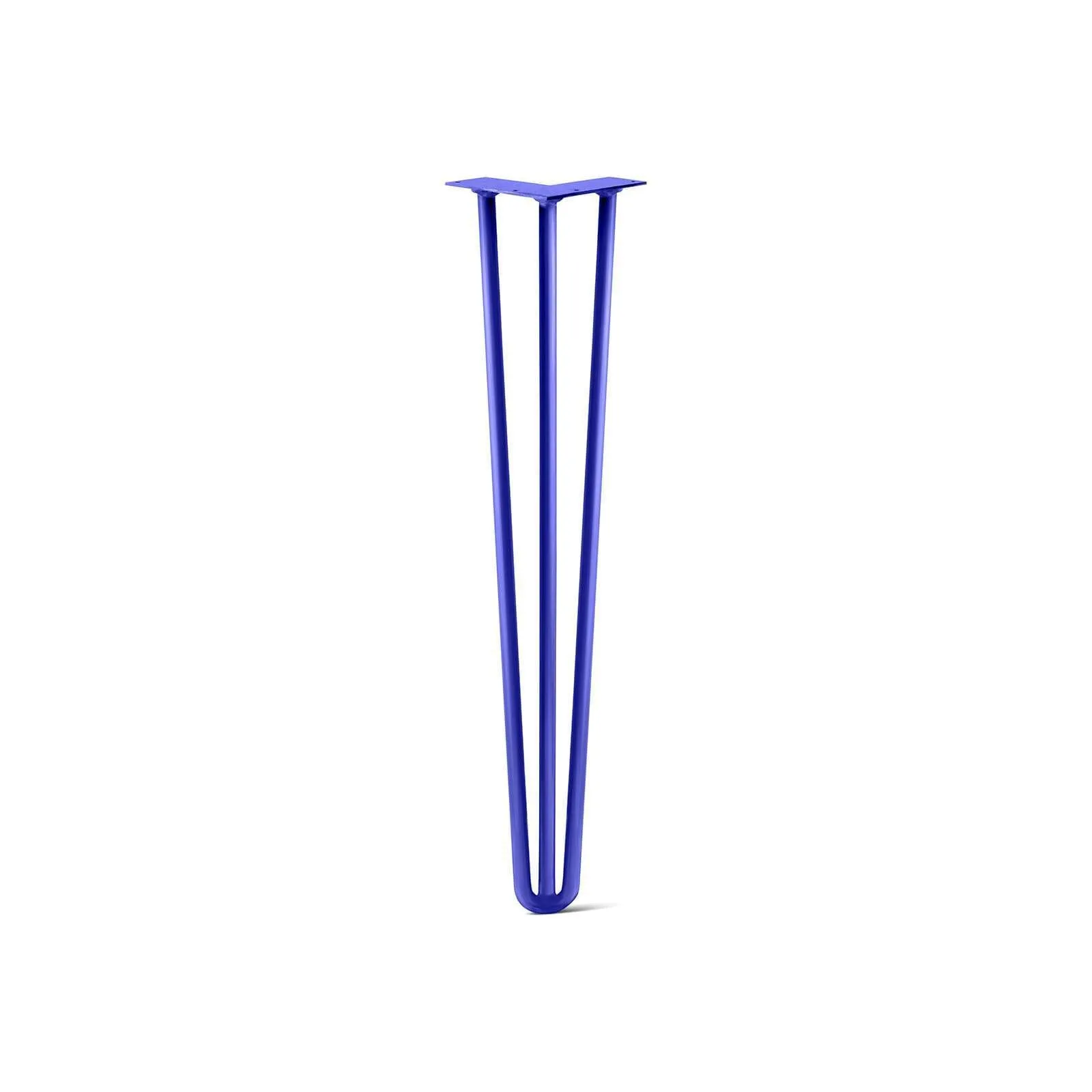 Hairpin Leg (Sold Separately), 3-Rod Design - Blue Powder Coated Finish