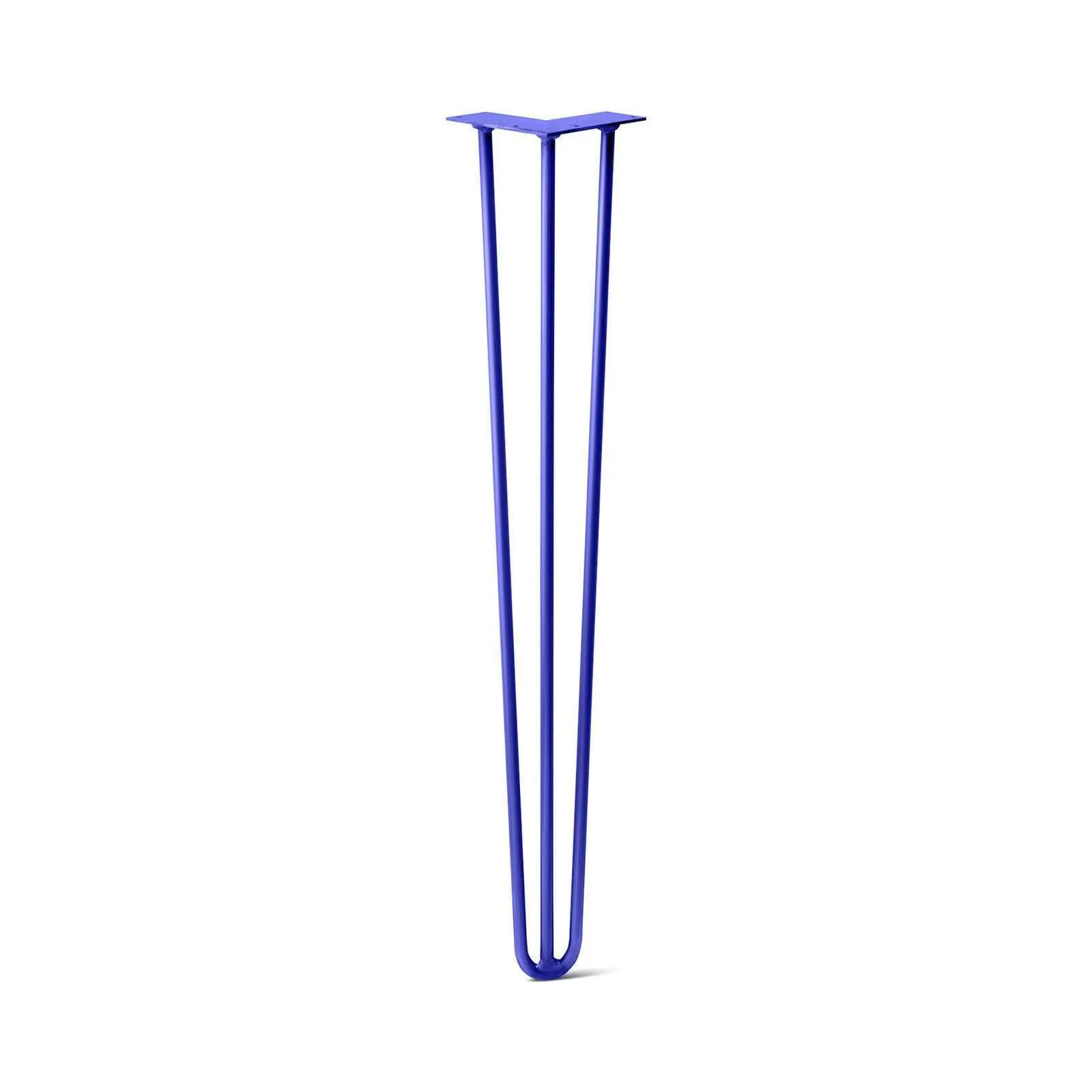 Hairpin Leg (Sold Separately), 3-Rod Design - Blue Powder Coated Finish