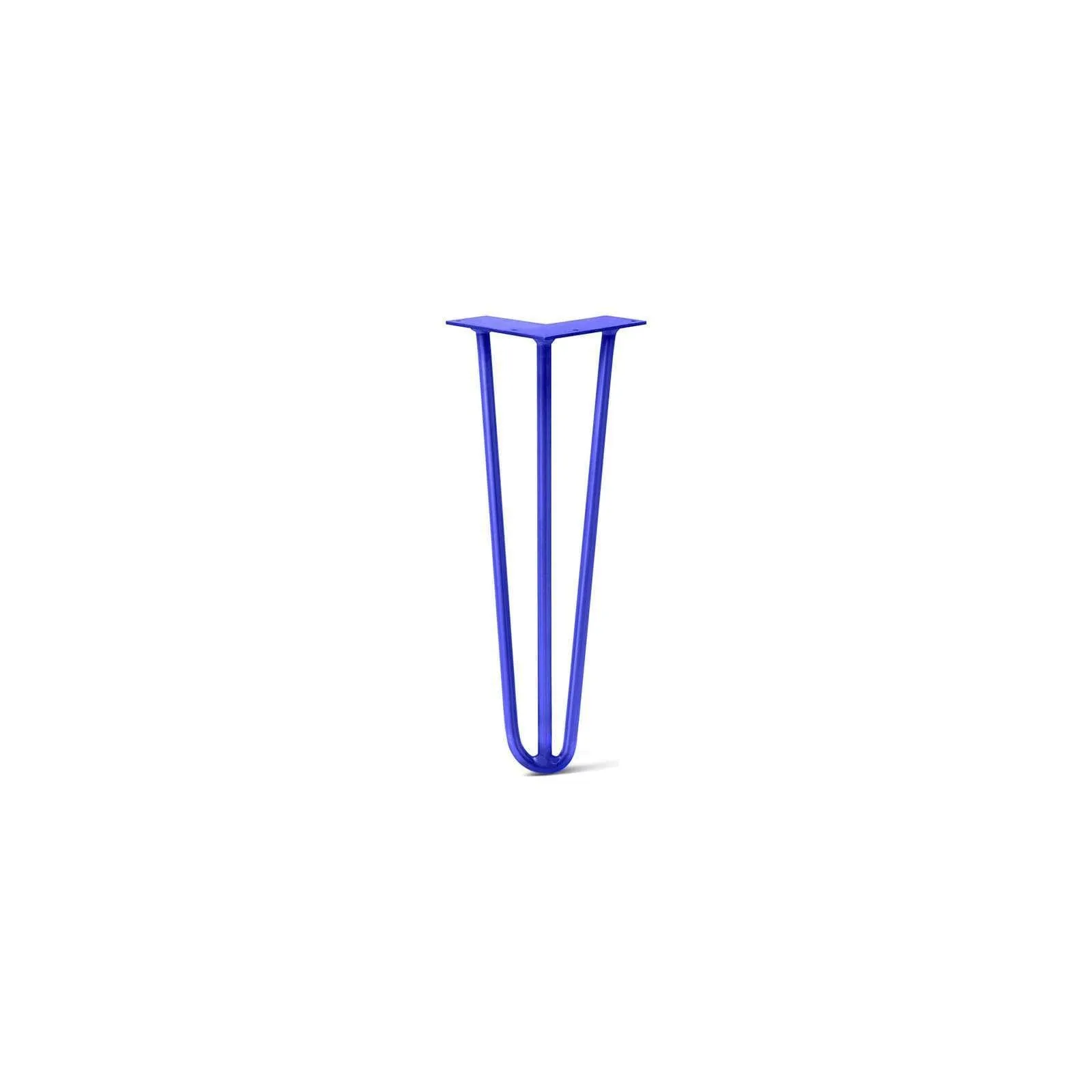 Hairpin Leg (Sold Separately), 3-Rod Design - Blue Powder Coated Finish