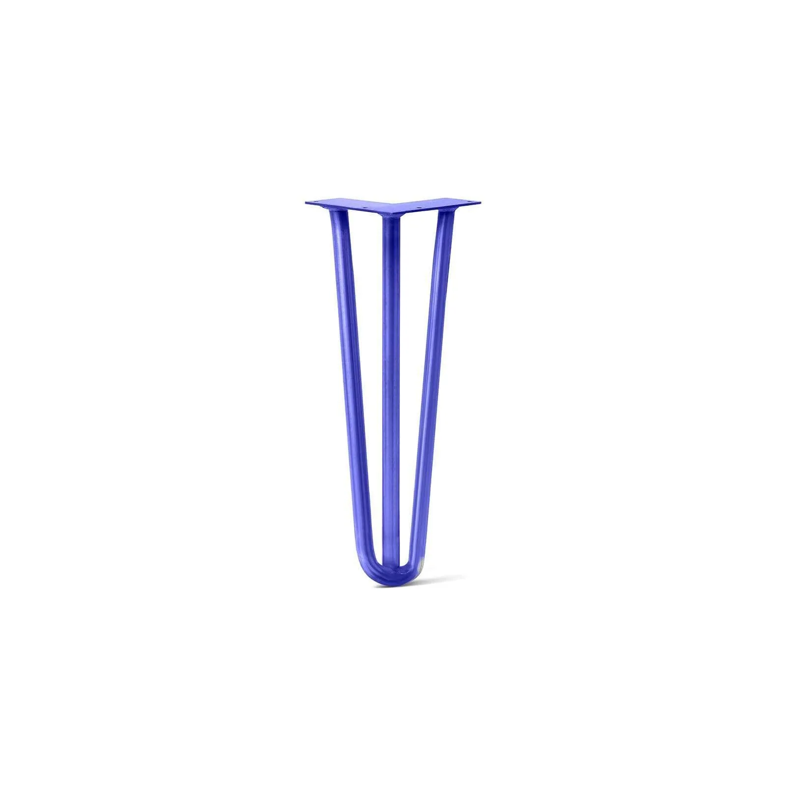 Hairpin Leg (Sold Separately), 3-Rod Design - Blue Powder Coated Finish