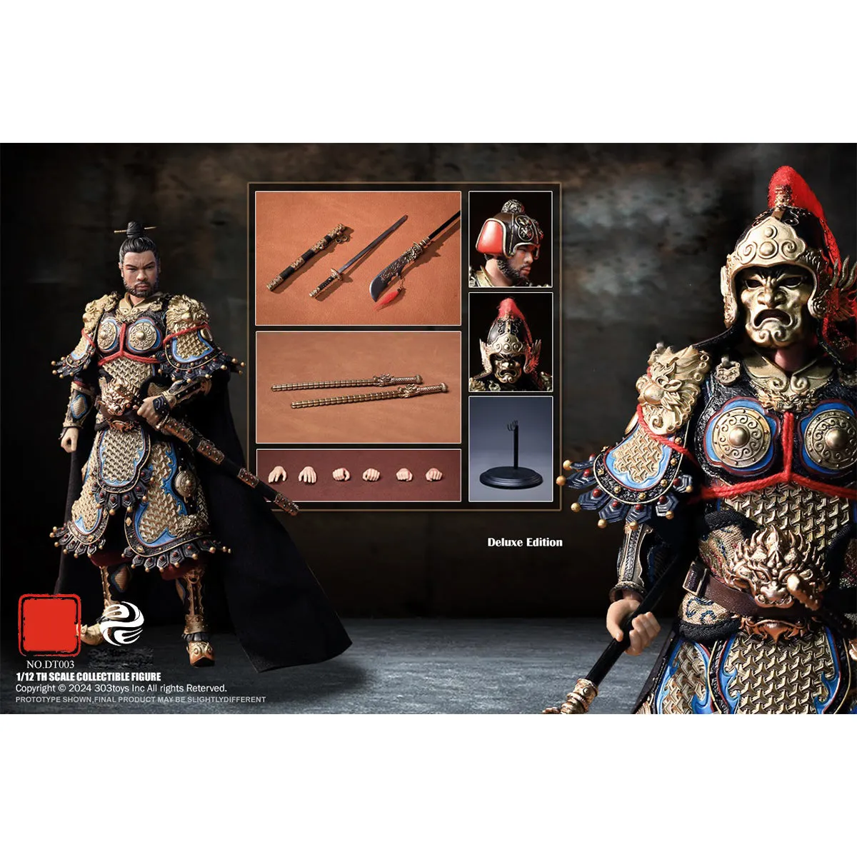 HiPlay 303TOYS The Prosperous Tang Dynasty Series, General Of Right Militant Marquis: Yuchi Gong, Solo Deluxe, Action Figure Full Set