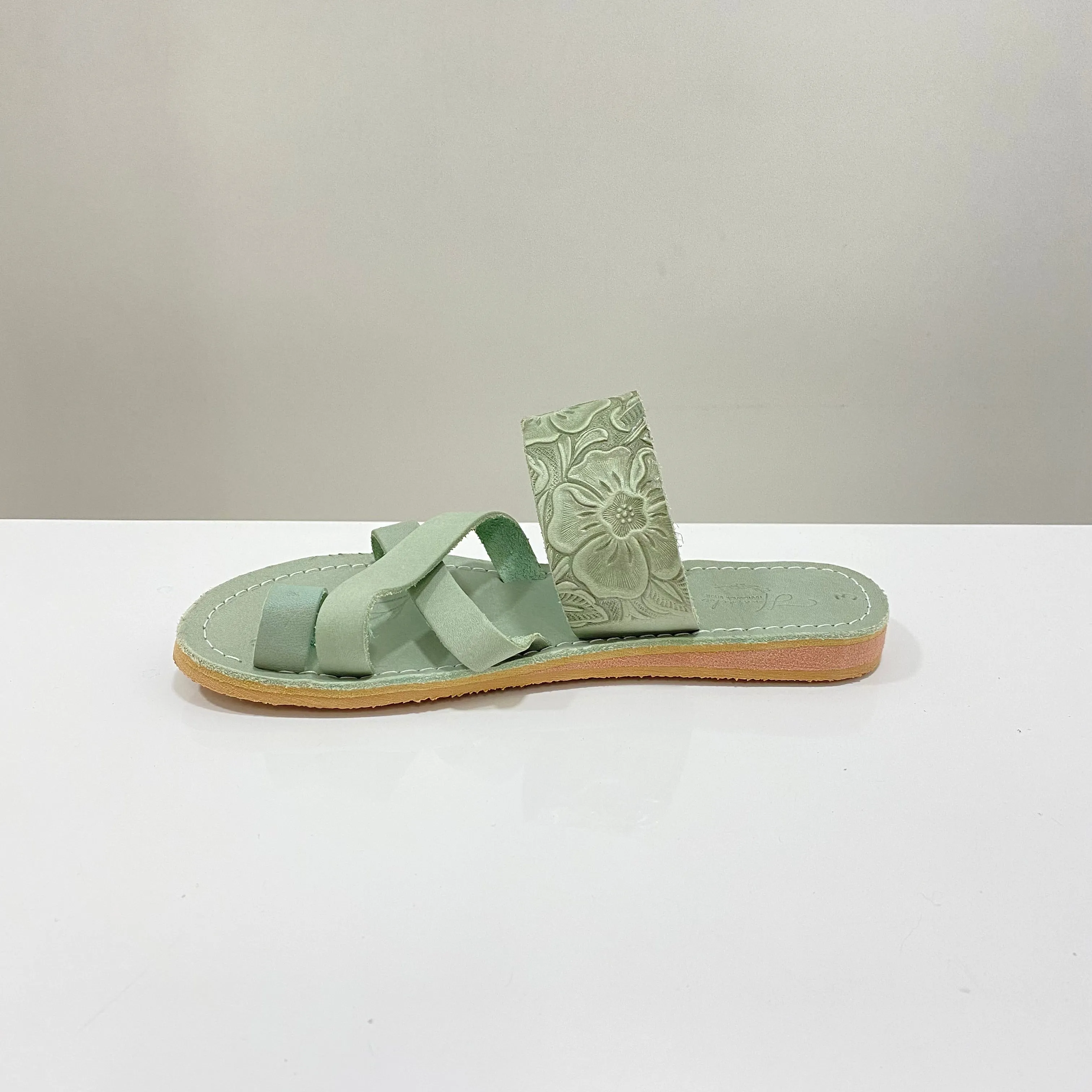 Huarache Handmade Shoe (Anillo Cruzado / Menta)