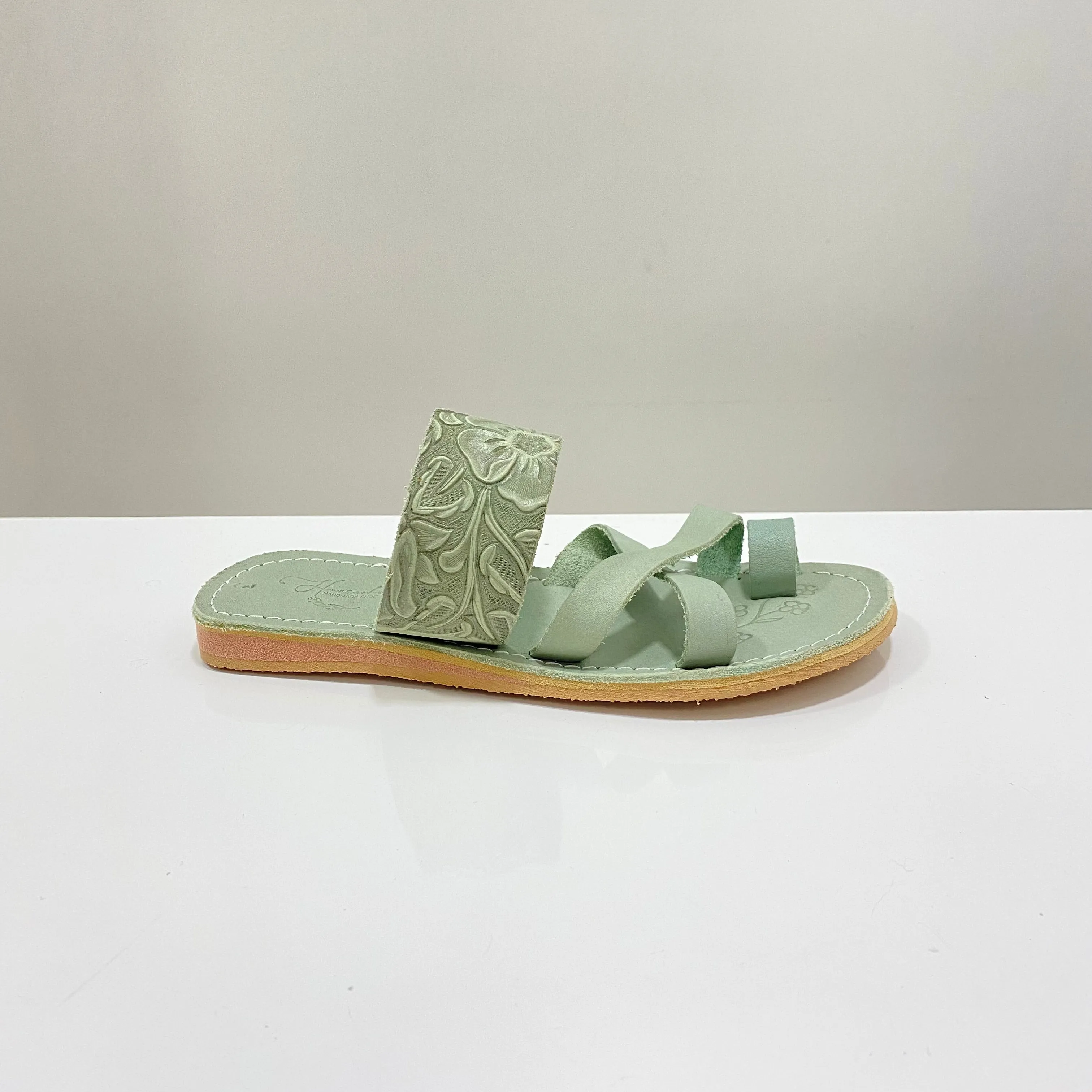 Huarache Handmade Shoe (Anillo Cruzado / Menta)