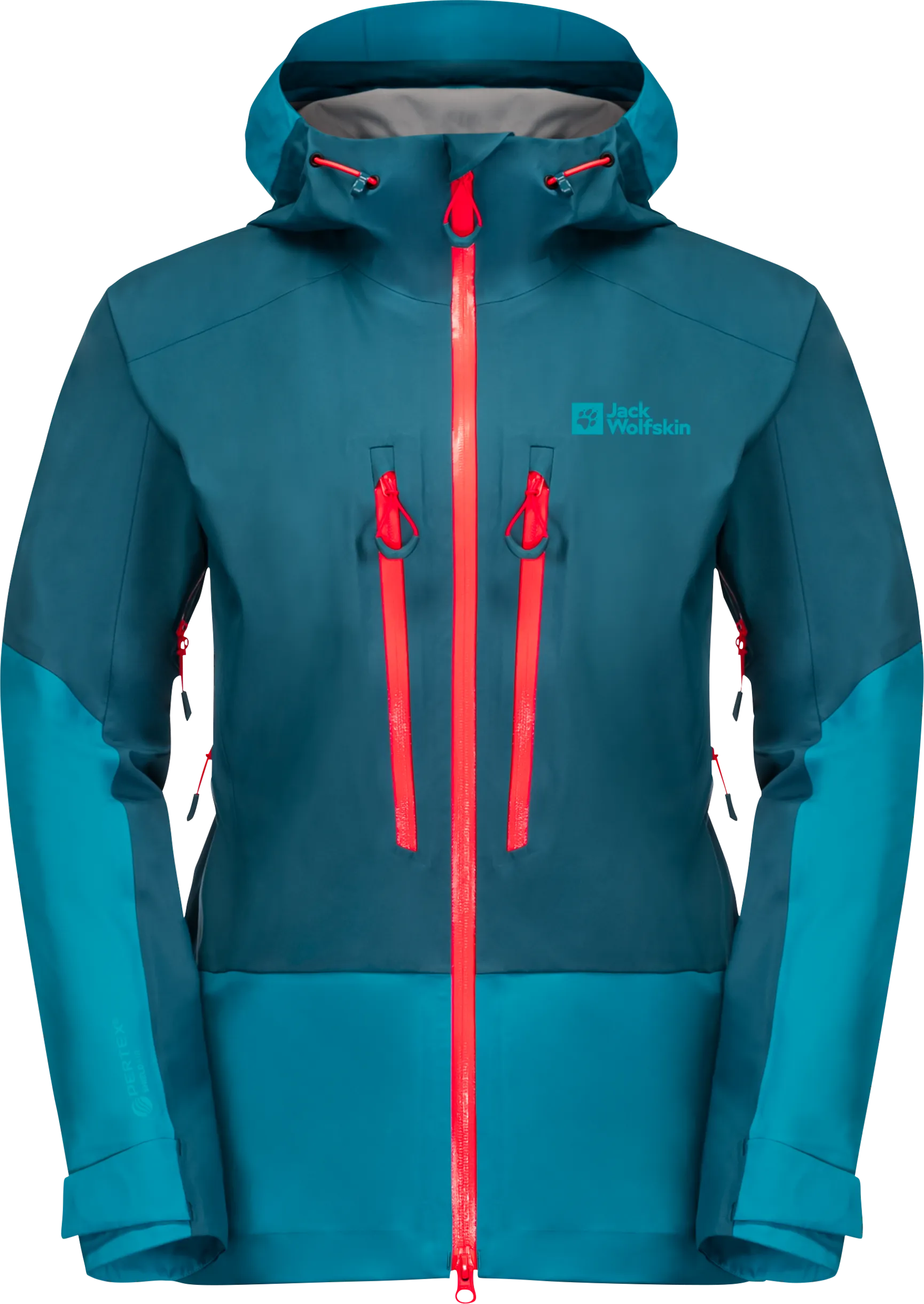 Jack Wolfskin Women&#x27;s Alpspitze 3-Layer Jacket Blue Coral | Buy Jack Wolfskin Women&#x27;s Alpspitze 3-Layer Jacket Blue Coral here | Outnorth