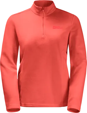 Jack Wolfskin Women&#x27;s Taunus Halfzip Hot Coral | Buy Jack Wolfskin Women&#x27;s Taunus Halfzip Hot Coral here | Outnorth