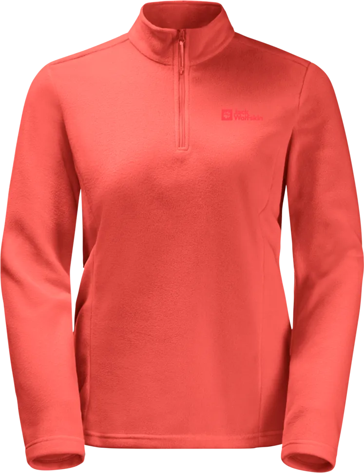 Jack Wolfskin Women&#x27;s Taunus Halfzip Hot Coral | Buy Jack Wolfskin Women&#x27;s Taunus Halfzip Hot Coral here | Outnorth