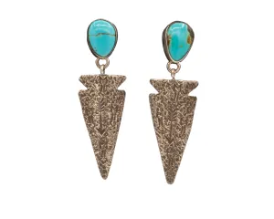 Kingman Turquoise Earrings | Ronnie Willie