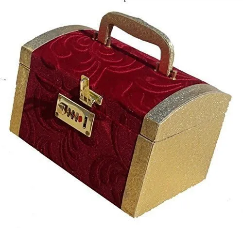 Kuber Industries Wooden Bangle Box, Maroon (KI91439)
