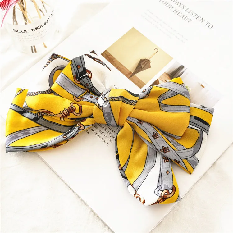 Lady Updo Bow Spring Clip Hairpin