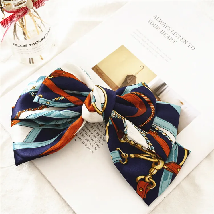 Lady Updo Bow Spring Clip Hairpin