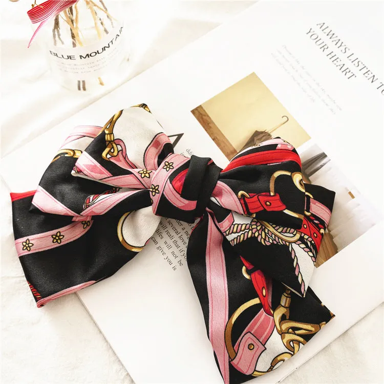 Lady Updo Bow Spring Clip Hairpin