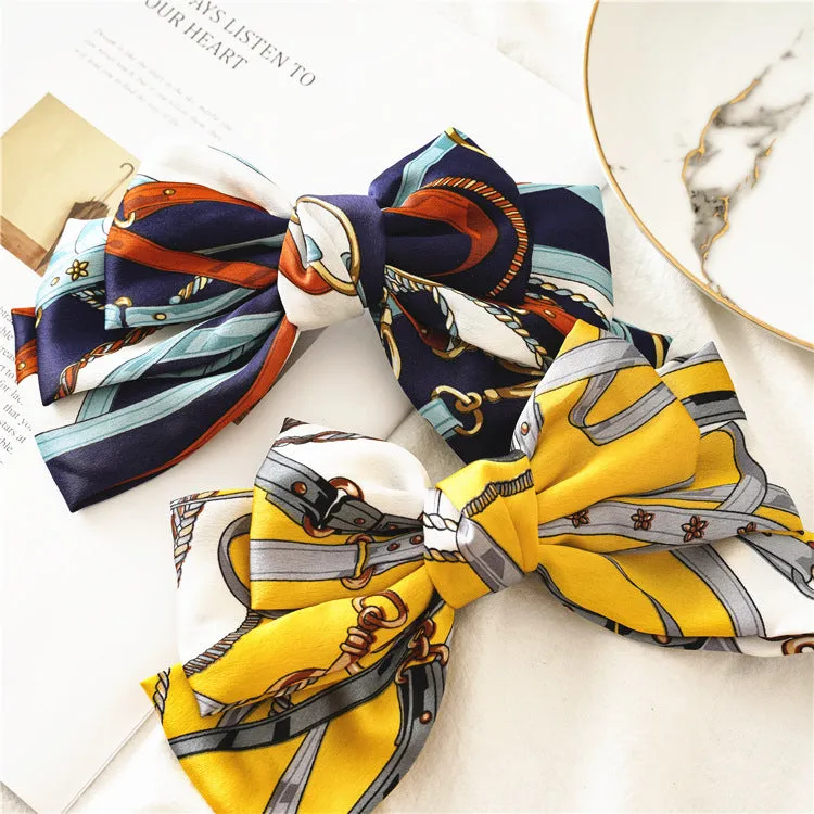 Lady Updo Bow Spring Clip Hairpin