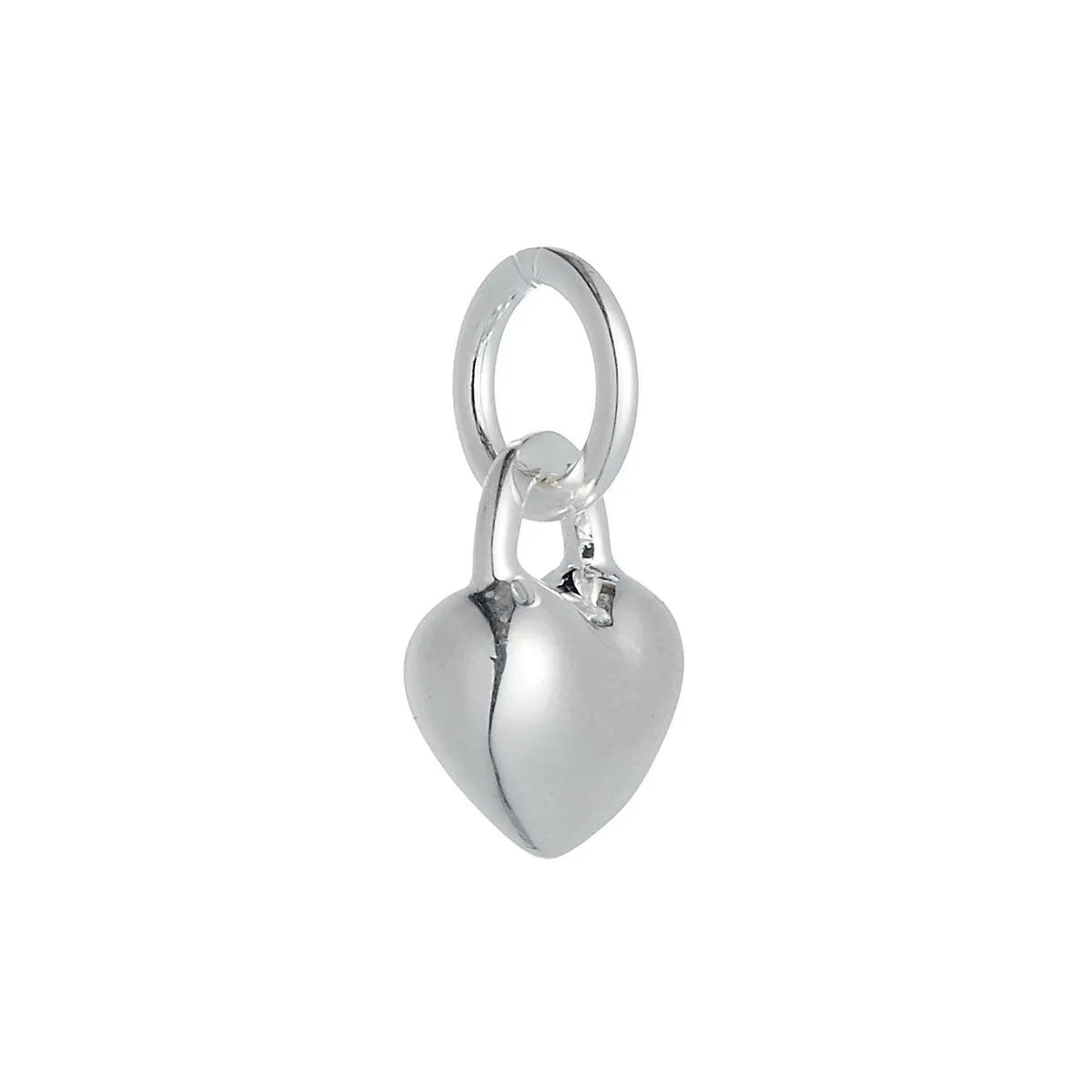 Love Heart Silver Charm