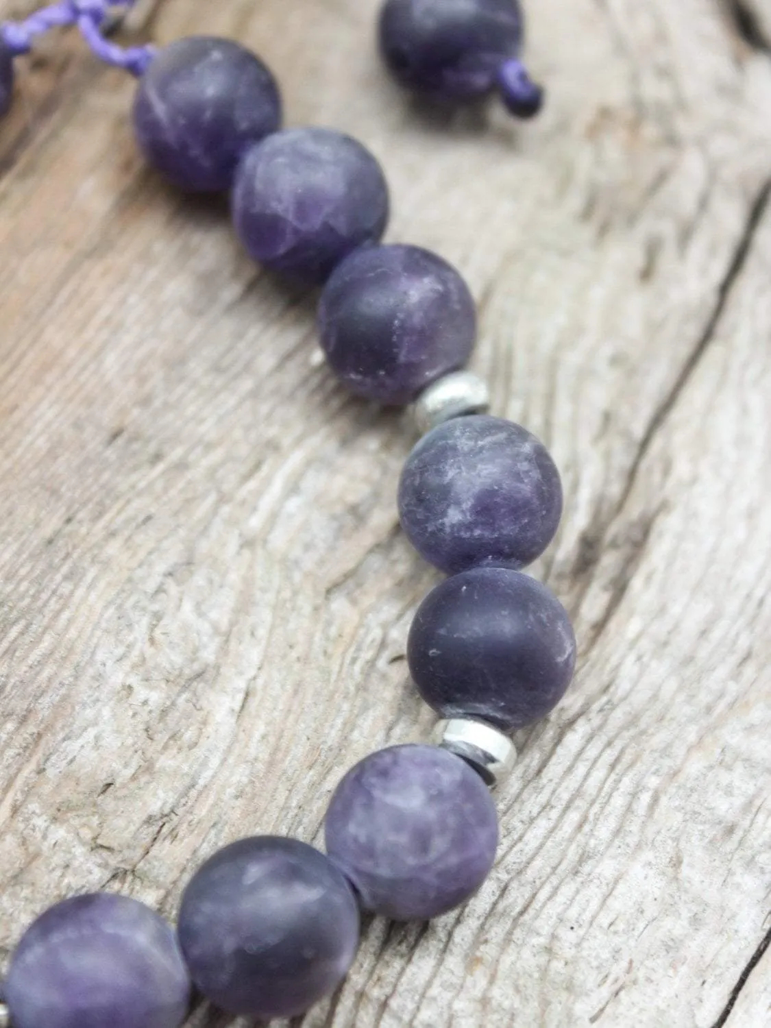 Magical Matte Amethyst Wrist Mala