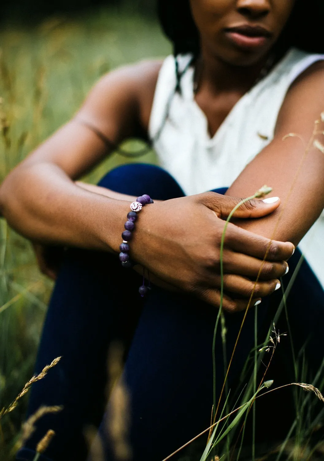 Magical Matte Amethyst Wrist Mala