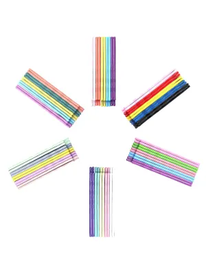 Melbees by Yellow Chimes Hair Pins for Girls Kids Hair Accessories for Girls Hair Pin 14 Pcs Bobby Pins for Hair Black Charm Hairpin Bobby Hair Pins for Girls Kids Teens Toddlers