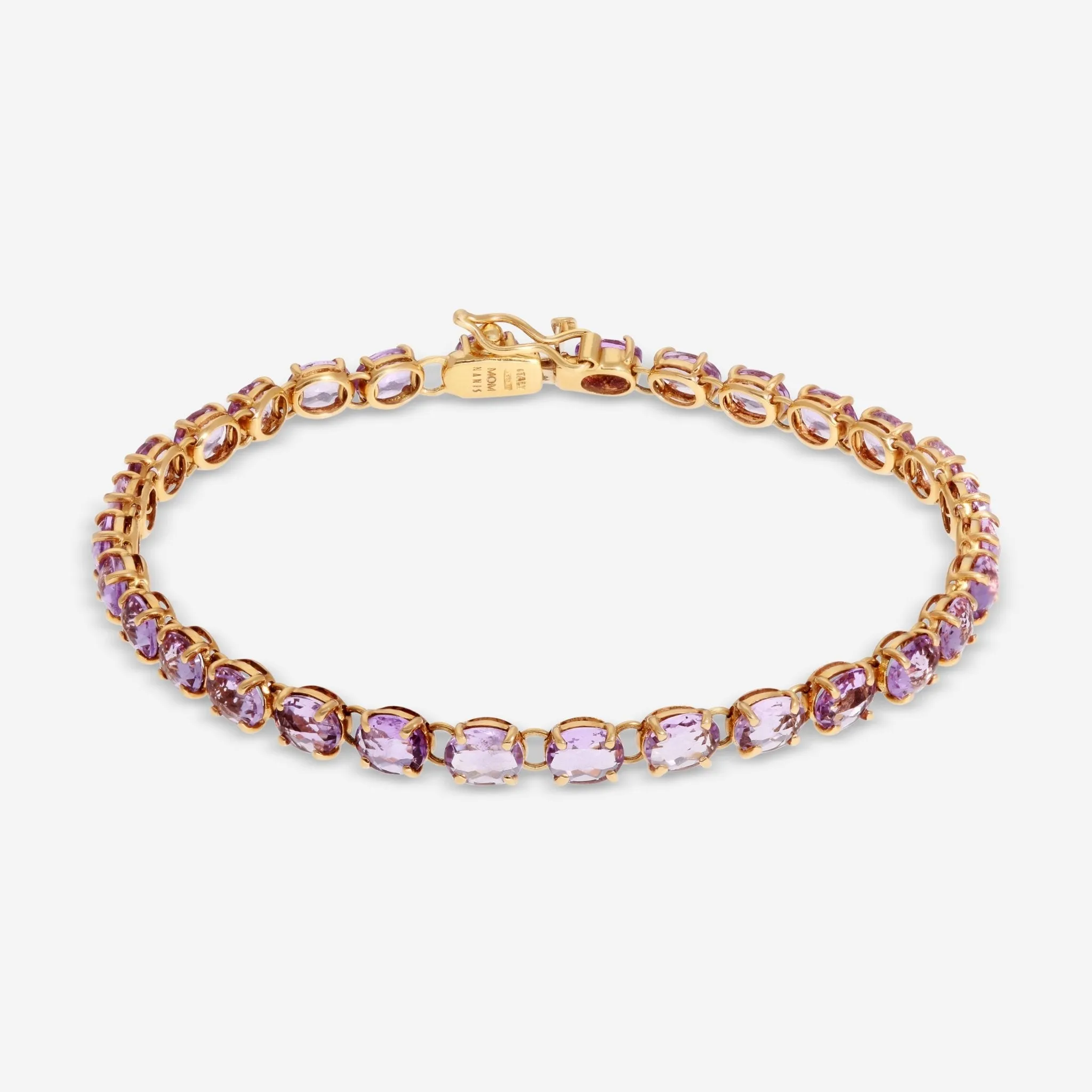 Nanis 18K Yellow Gold Amethyst Bracelet BI5-565