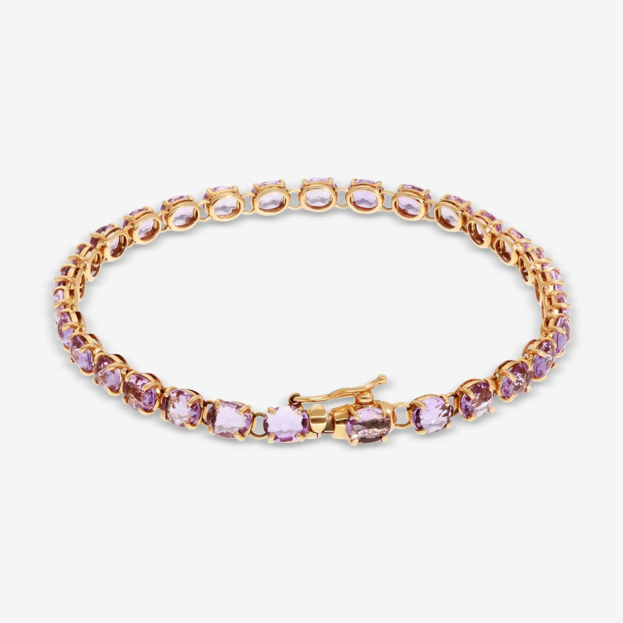 Nanis 18K Yellow Gold Amethyst Bracelet BI5-565