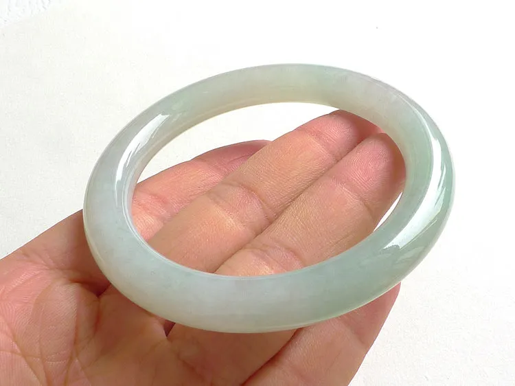 Natural Jade Bangle Jadeite Bangle Internal Diameter 55mm BER486