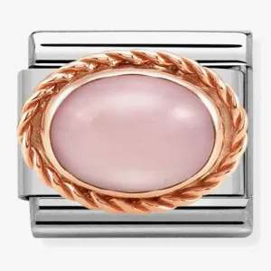 NOMINATION Charm Rose Gold Pink Opal