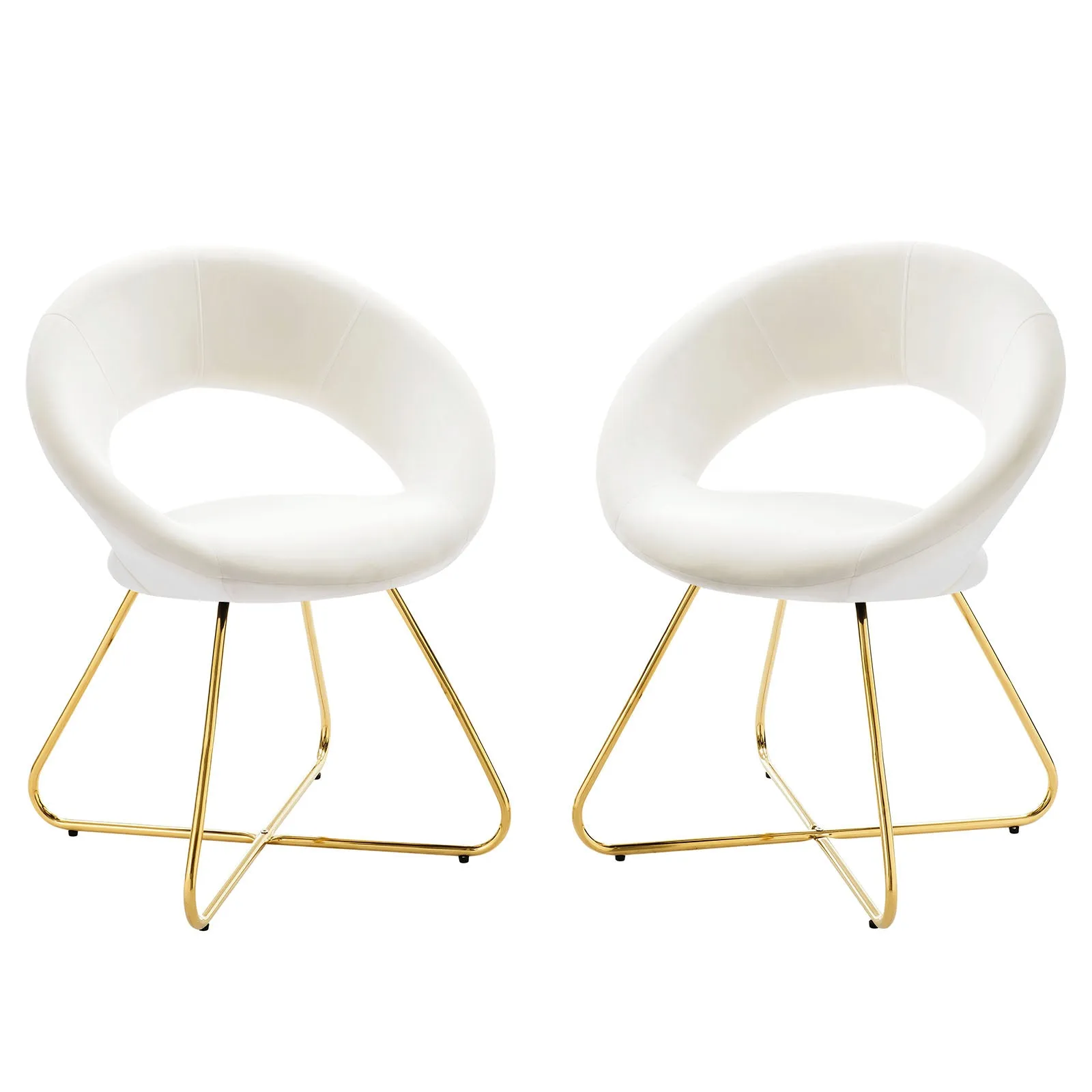 Nouvelle Performance Velvet Dining Chair Set of 2