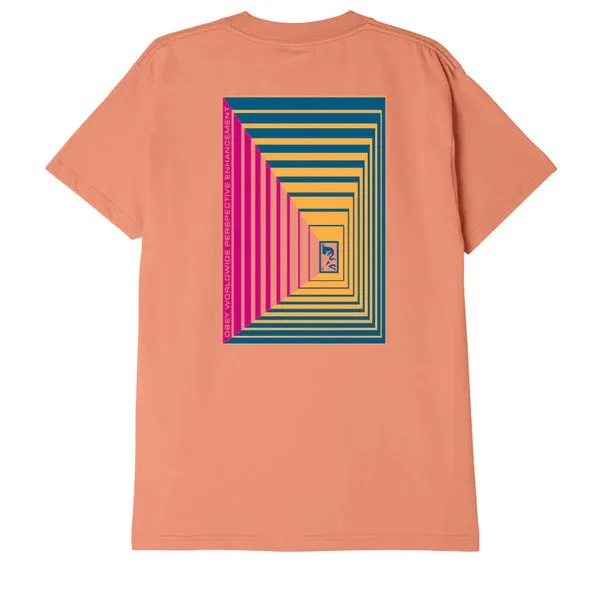 Obey OP Perspective T-Shirt - Coral