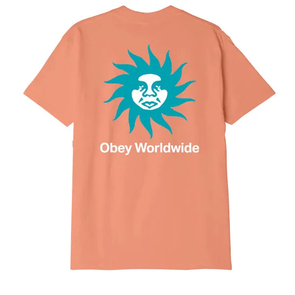 Obey Spiral T-Shirt - Coral