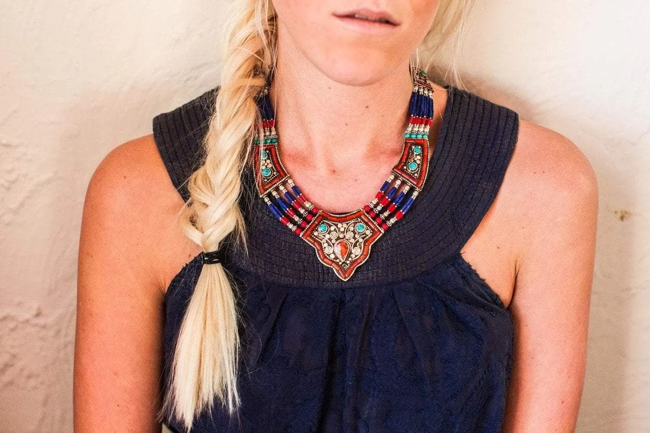 One of a Kind HandmadeTibetan Turquoise Necklace