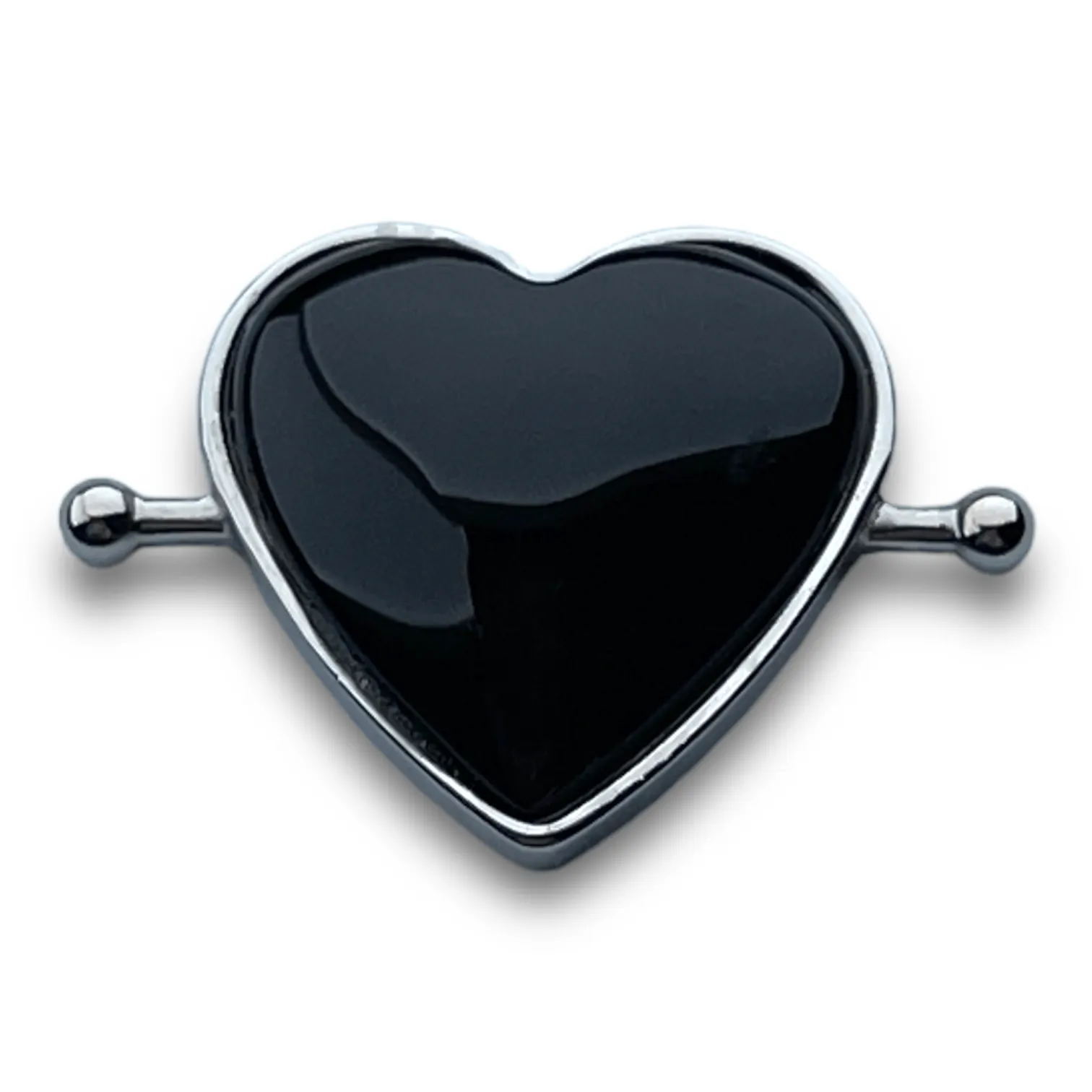 Onyx Heart-shaped Crystal Element