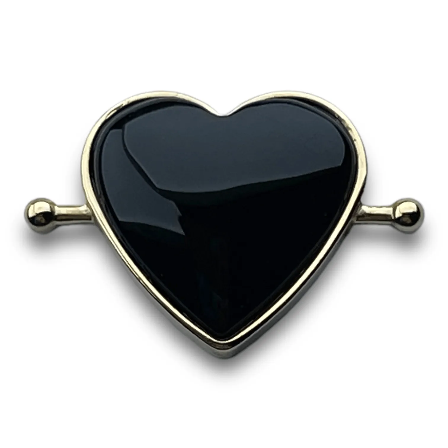 Onyx Heart-shaped Crystal Element