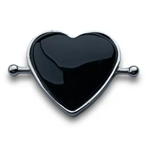 Onyx Heart-shaped Crystal Element