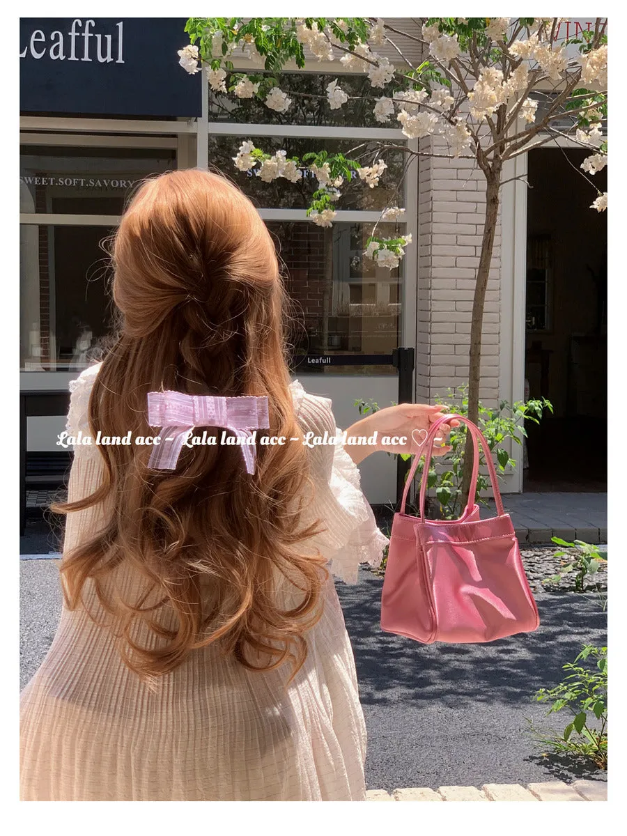 Original homemade imported ribbon bow hair accessories hairpin