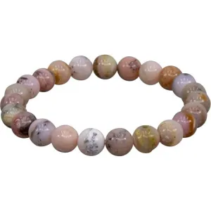 Pink Opal 8mm Bead Gemstone Bracelet