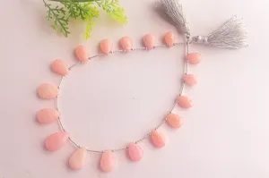 Pink Opal Smooth Pear Briolette