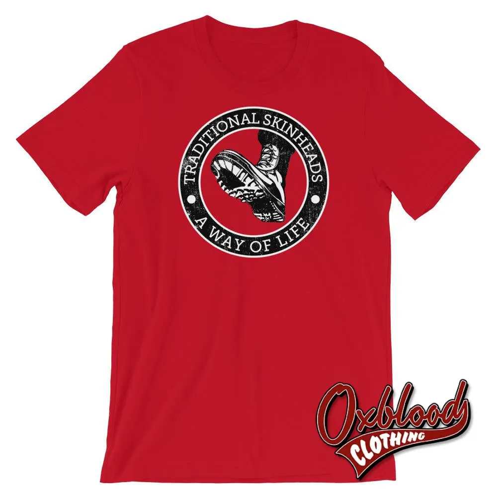 "A Way Of Life" Traditional Skinheads Shirt | Skinhead T-Shirts UK Style & Bovver Boy Clothes