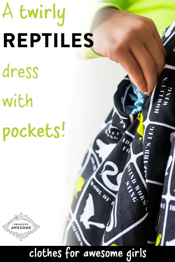 "Wickedly Brew-tiful" Witches' Brew Twirly Play Dress with Pockets and Long Sleeves