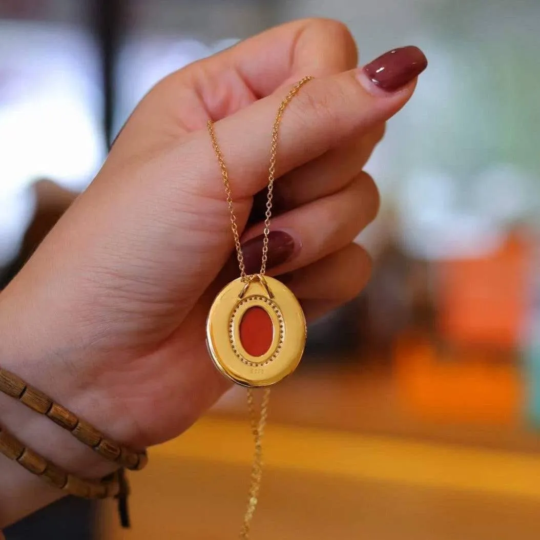 Red Onyx Mother Of Pearls Earrings, Necklace and Ring (Purchase individually)