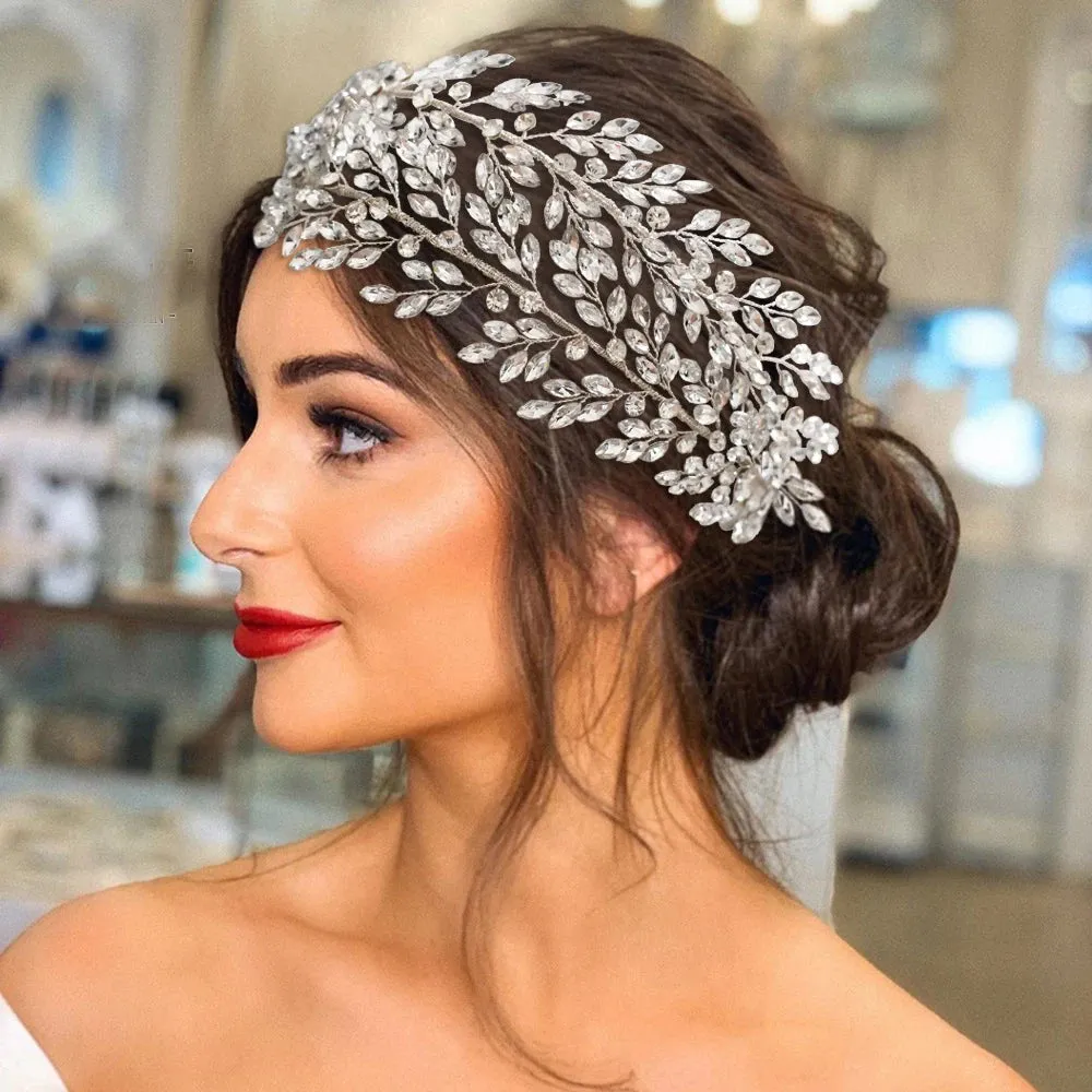 Rhinestone Wedding Headband: Luxe Bridal Elegance