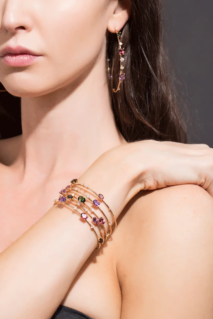 Rugiada Five Wrap Rainbow Bracelet