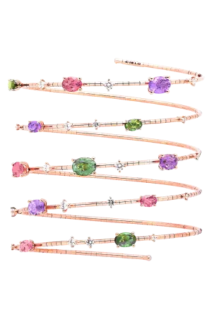 Rugiada Five Wrap Rainbow Bracelet