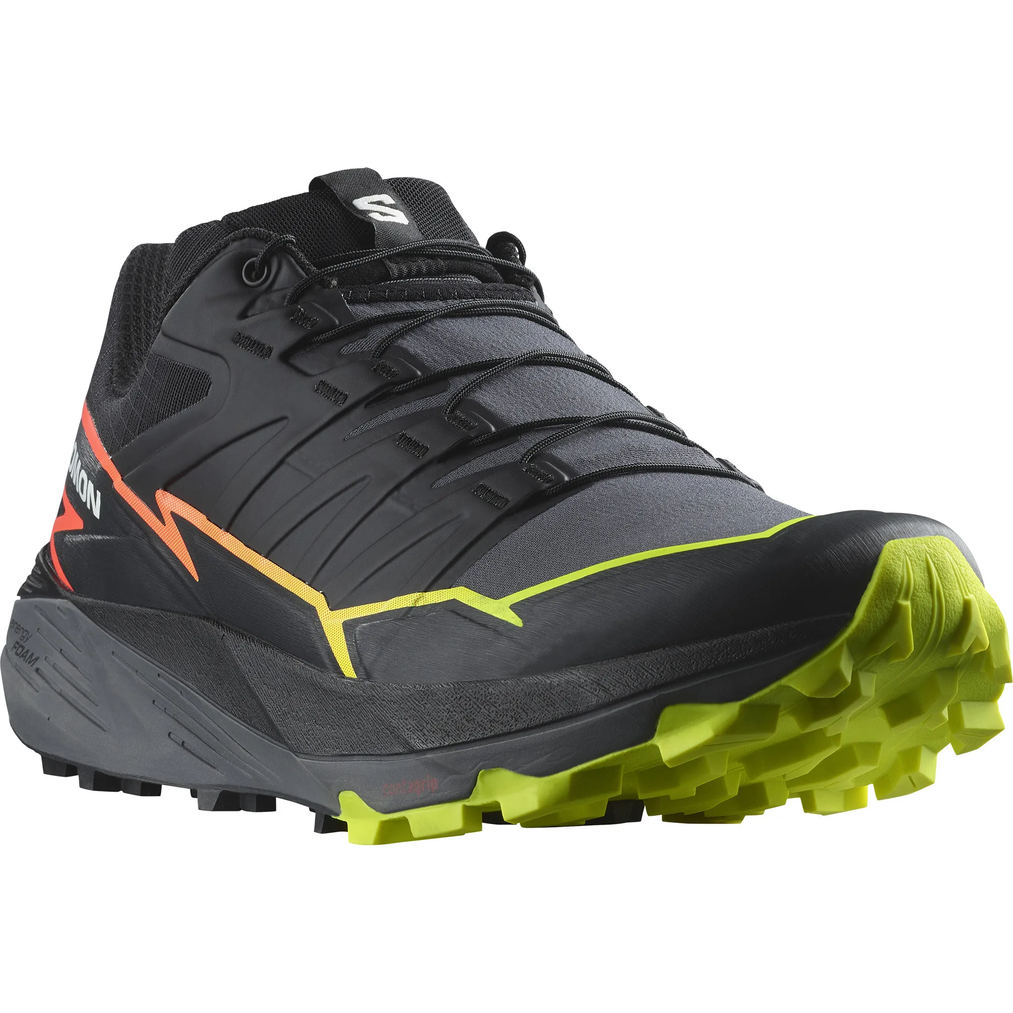 Salomon Men&#x27;s Thundercross Black/Quiet Shade/Fiery Coral | Buy Salomon Men&#x27;s Thundercross Black/Quiet Shade/Fiery Coral here | Outnorth