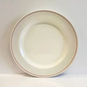 Set of Large Dinner Plates Coral Line - Classical Porcelain