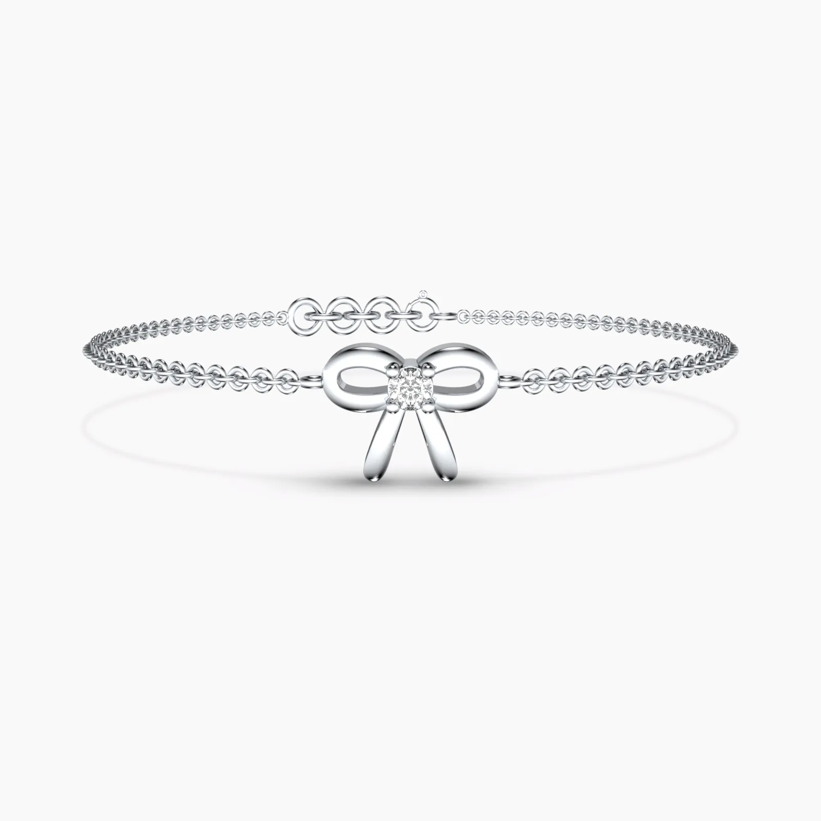 Single Stone Bow Bracelet