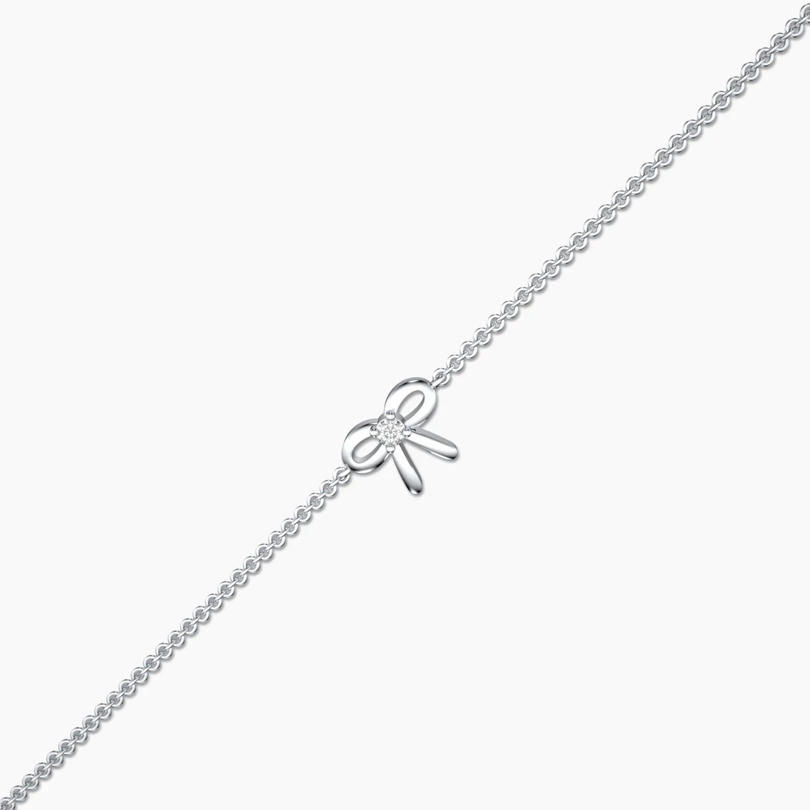 Single Stone Bow Bracelet