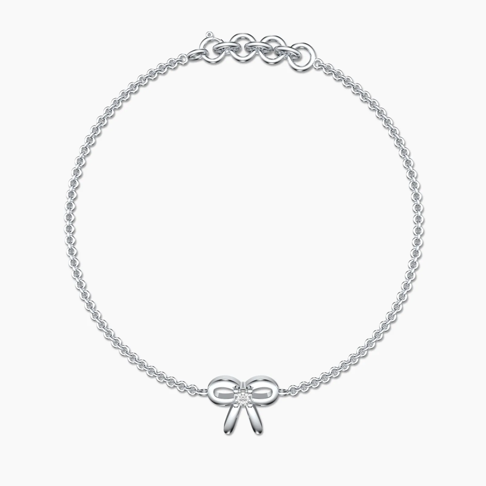 Single Stone Bow Bracelet