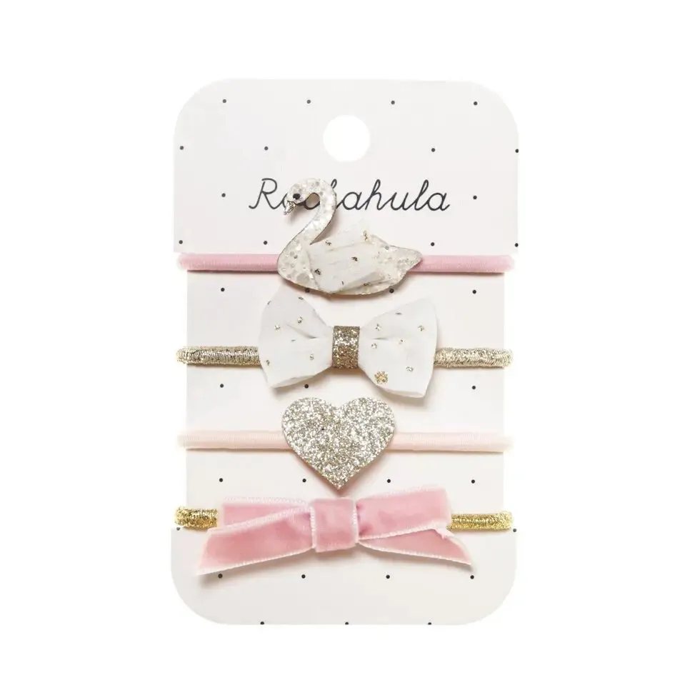 SOPHIA SWAN GLITTER PONIES (4 pack)