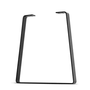 Standard Duty Trapezoid/Bell-Shape Flat Bar Table Leg & Bench Base (Sold Separately) - Textured Matte Black Powder Coated Finish